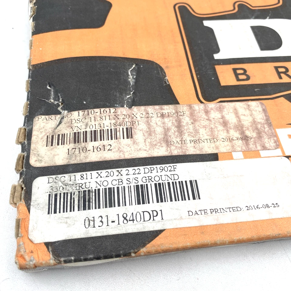 Frenos DP - DP1902F - DSC 11.811 x 20 x 2.22 Rotor de freno 08-13 Harley Touring Foto 2 de 4