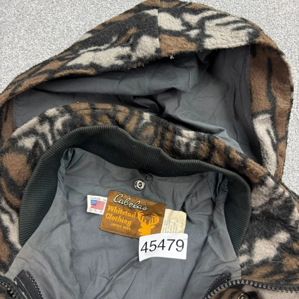 Chaqueta RealTree Adulto Grande Marrón Ropa de Trabajo Camuflaje Caza Capucha Vellón EE. UU. Hombres Foto 4 de 4