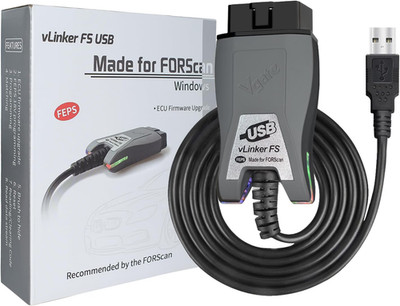 VGATE vLinker FS USB FORScan OBD2 Adapter for HS/MS-CAN Auto Switch, Wire OBD2 U