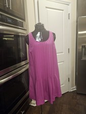 Ladies Ralph Lauren Pink Pleated Sleeveless Cocktail Dress 8