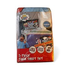 Ryan's World 4 Piece Full Sheet Set Flat Fitted Pillowcase Microfiber