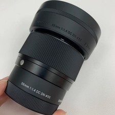 Sigma 56mm f/1.4 DC DN Portrait Lens for Sony E APS-C 84mm Eq Bokeh Black