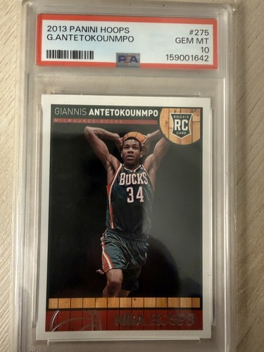 Panini NBA Hoops 2013-14 Giannis Antetokounmpo Bucks RC PSA 10 #275