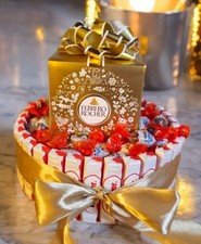  Pralinen Torte, Geschenk, Süßigkeitenkuchen, Weihnachten, Geburtstag 