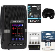 Zoom H2essential Multi-mic Handy Recorder with Rechargable Batteries Bundle