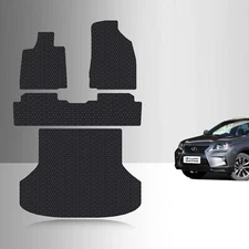 ToughPRO Full Set Floor Mats Black For Lexus RX350 All Weather 2010-2015