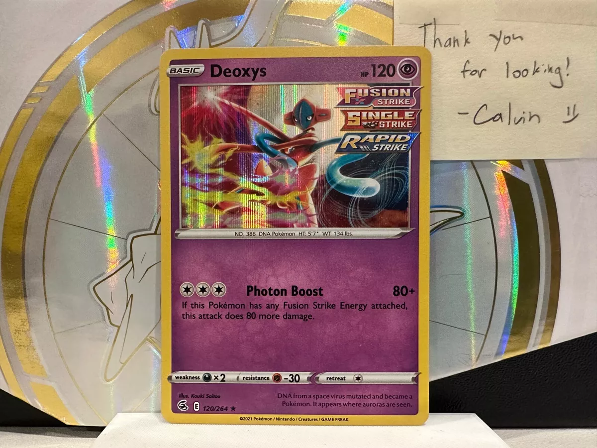 M Deoxys EX Pokemon Card 