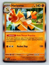 Stage 1 Hariyama HP 140 Arm Thrust Practice Rocket Slap Rarity Orange