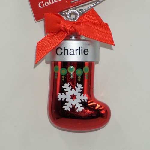 Ganz Christmas Ornament Red Stocking Xmas Personalized Pick Your Name NWT - Picture 18 of 58