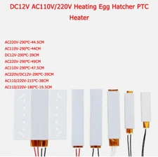 DC12V AC110V/220V Heating Egg Hatcher PTC Heater DIY Heating Element Connection