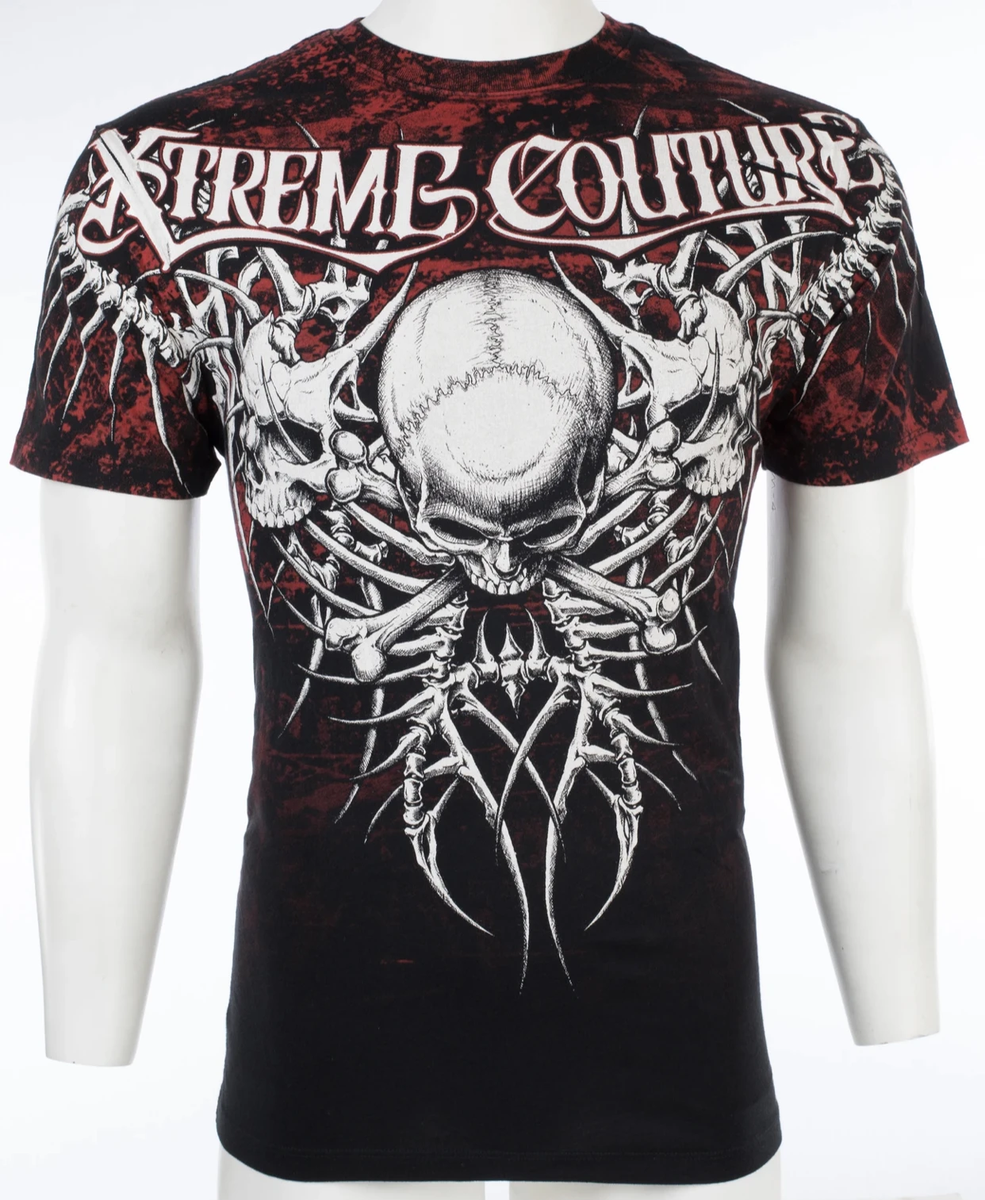 Affliction Black Premium Shirt Affliction Men's Xtreme Couture T-Shirt - Tempest Graphic, Black, 100% Cotton Affliction Style Shirt - Foto 4