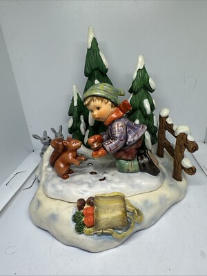 フンメル人形 【PLAYFUL PALS & Autumn Frolic】リス HUMMEL #2053 COLLECTOR SET HUMMELSCAPE PLAYFUL PALS & AUTUMN