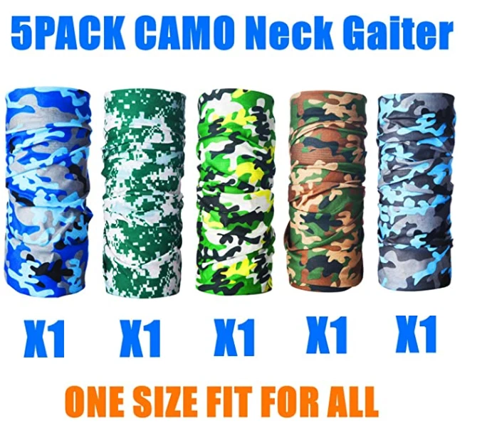 UV Face Neck Gaiter Unisex Cooling Scarf Balaclava Headwear Mask 5 Per Order. - Image 2 of 4