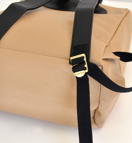 New Womens Girls Faux Leather Backpack Bag Schoolbag Tote Handbag Campus Bookbag - Picture 7 of 13