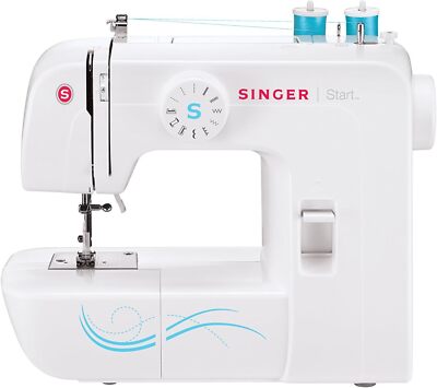 SINGER  Start 1304 Sewing Machine, 6 Built-in Stitches, Free Arm, Extras! EUC