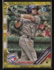 2019 Bowman Chad Spanberger /50 Chrome Prospects Gold Shimmer Refractor