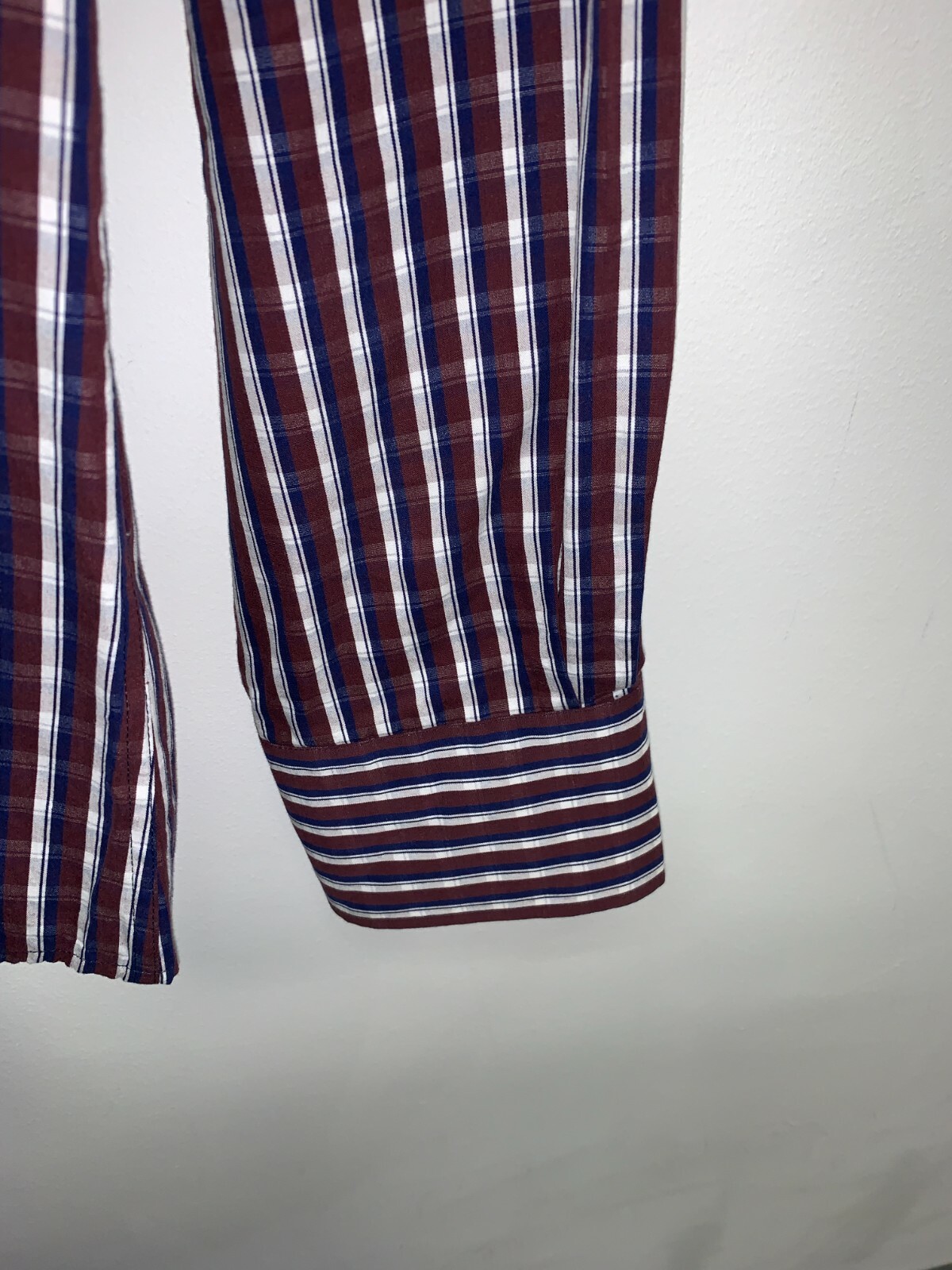 FILA CAMICIA SAVILE ROW WILLIAM HUNT LS MARRONE A QUADRI TAGLIA M NUOVA CON ETICHETTE