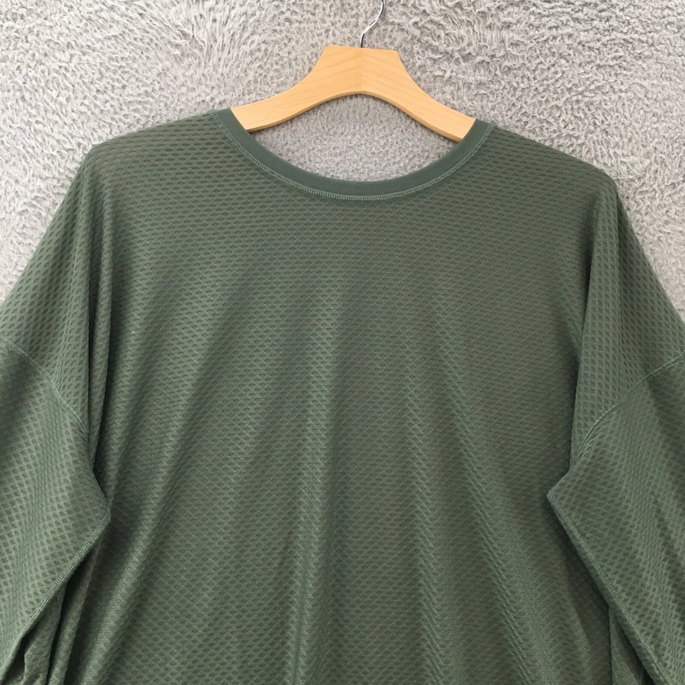 Sudadera Tek Gear Workout Gear para Hombres 4X Verde Manga Larga Pullover Cuello Redondo Foto 2 de 4
