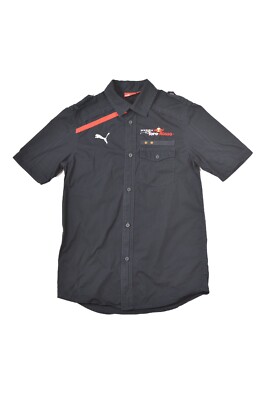 Puma Scuderia Toro Rosso Racing Short Sleeve Button Shirt Size S
