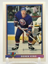 1991 Topps Bowman #220 Derek King New York Islanders