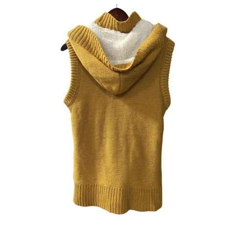 Ci Sono by Cavalini Women Sleeveless Hooded Sweater Size L - Picture 3 of 10