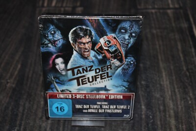 Tanz der Teufel 1-3 - Steelbook (Blu-Ray) (Bruce Campell) NEU!! Lesen !!