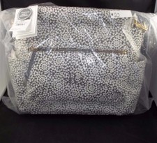 Pottery Barn Monogrammed Letter "R" Ultimate Diaper Bag Gray Print 22