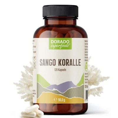 DORADO SUPERFOODS Sango Koralle Kapseln - 120 x Stück | 2400 mg Tagesportion - 1 Monatspackung