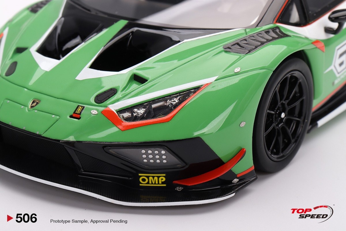 Top Speed 1:18 Lamborghini Huracán GT3 EVO2 Presentation Green