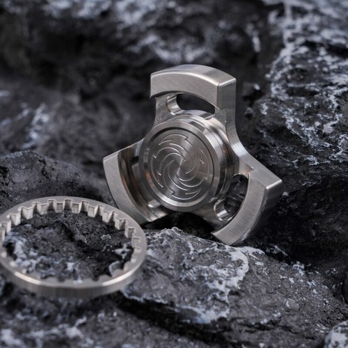 Stainless Steel Finger Spinner Fidget Toy EDC Hand Spinner Stress Relief Gift - Picture 4 of 8