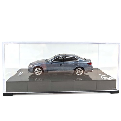 Paudi 1:64 Scale Infiniti Q50S Blue Diecast Model Car Skyline Gift Collection - Picture 11 of 12