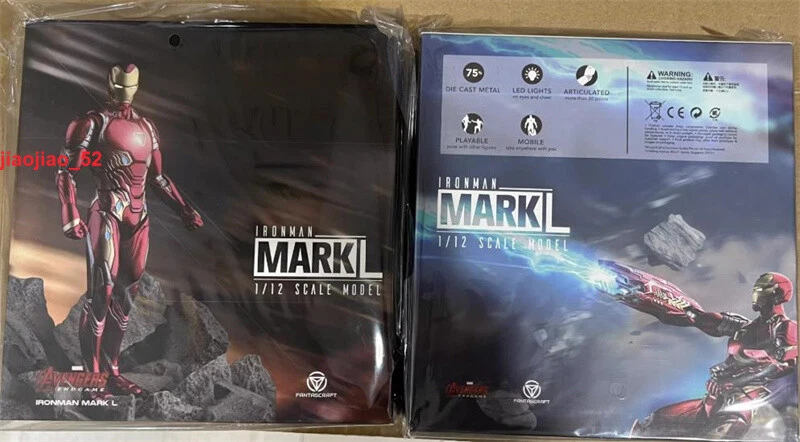 FANTASCRAFT 1/12th Iron Man Mark L MK50 Action Figure Model Diecast Toy BN Boxed - Image 4 of 4