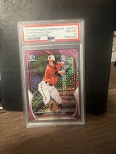 2023 Jackson Holliday Bowman Chrome Pink refractor. PSA 10, Numbered 187/199