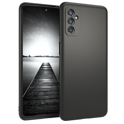 Für Samsung Galaxy M52 5G Schutzhülle TPU Backcover Tasche Etui Matt Schwarz