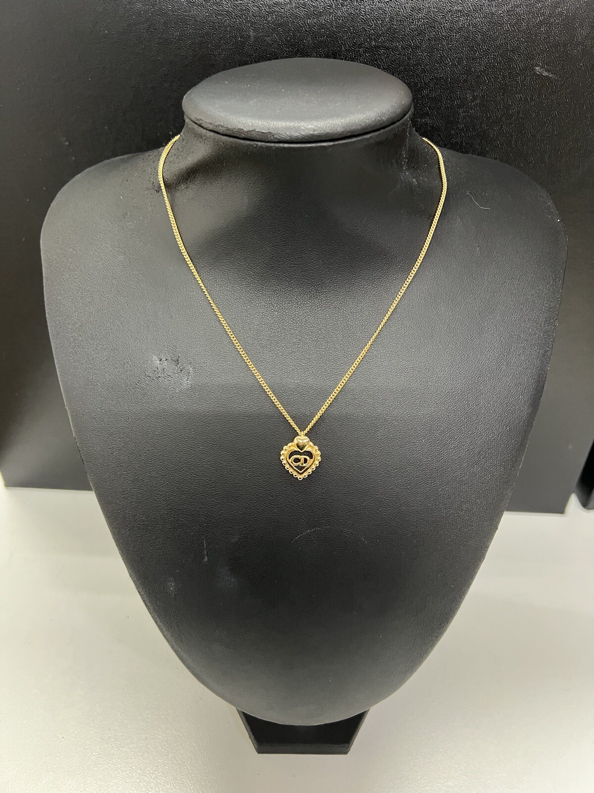 Dior heart pendant necklace adjustable 21-26cm chain