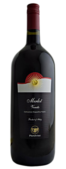 (8,33€/L) Merlot Igt Parolvini, Rotwein Italien, Magnumflasche 1,5 Liter-image