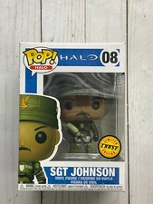 Funko Pop! Halo: Sgt Johnson #08 Chase Vinyl Figure J02