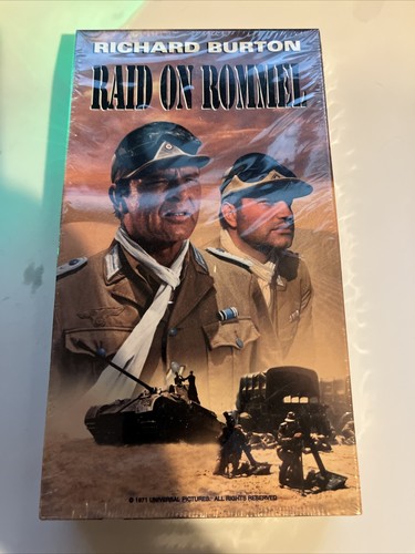 Raid on Rommel rare vhs WWII Era Based on Real Life Battle of Tobruk  (SEALED) - Picture 1 of 2