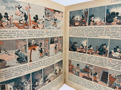 Mickey Mouse 1934 Book From France Rare Walt Disney Vintage Comic