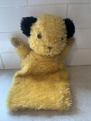 Vintage Chad Valley Chiltern Rußbär Pyjama-Etui - 18 Zoll