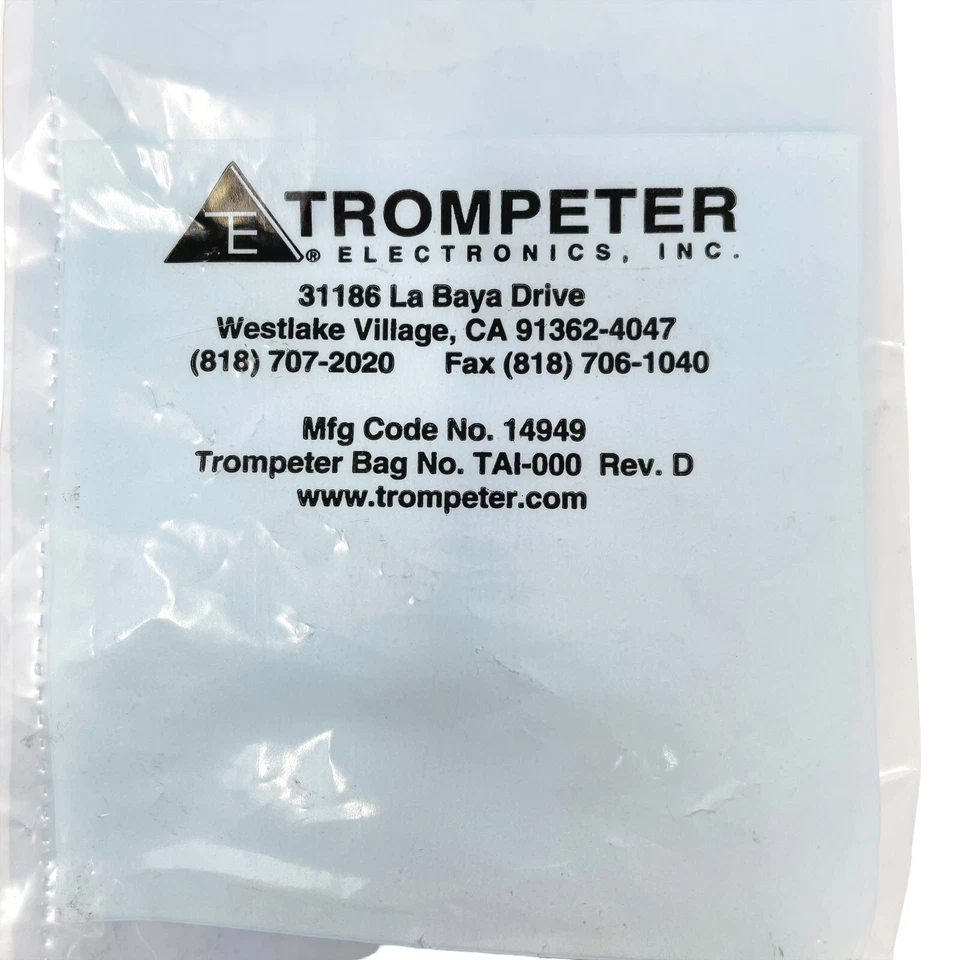 Trompeter Electronics TEI1494U27 BNC Bulkhead Straight Jack RF Coaxial Connector - Image 2 of 4