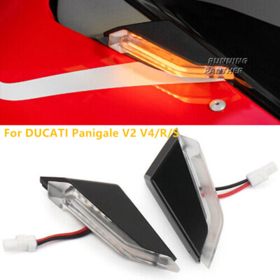 Motorrad Front Spiegel Blinker LED Licht For DUCATI Panigale V2 V4/R/S