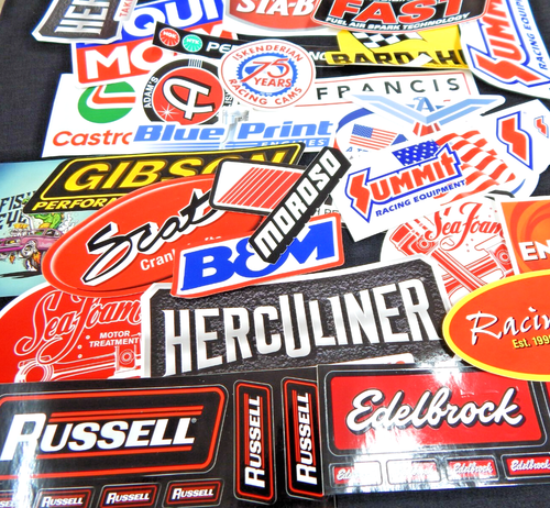 25 Junk Drawer Grab Bag Racing Stickers Race Decals Vinyl Original Auto Car - Picture 3 of 6