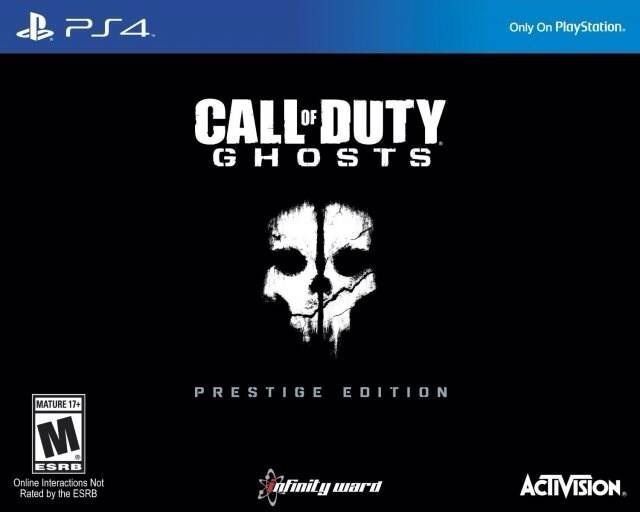 Call of Duty Ghosts PS4 Prestige Edition COMPLETE