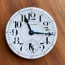 1932 Waltham Grade: No. 625 16S 17J Pocket Watch Movement Runs Repair