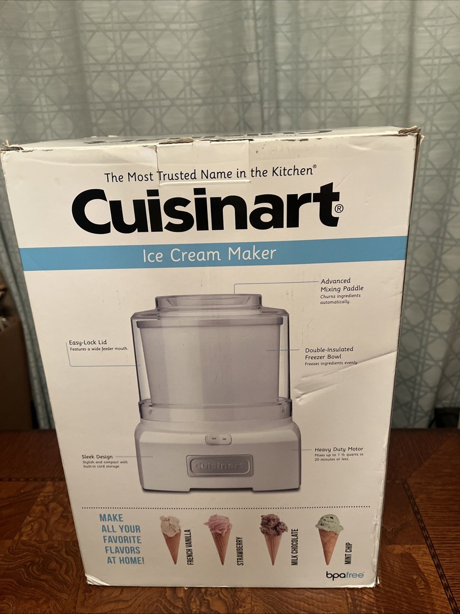 Cuisinart ICE-21 1.5 Quart Frozen Yogurt Ice Cream Maker White