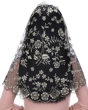 Catholic Mantilla Church Veil Spanish Chapel Lace Mass Scarf Veil Religious ...