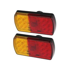 2pcs 12 LED Trailer Tail Lights 12V-36V Turn Signal Brake Tail Light Universal
