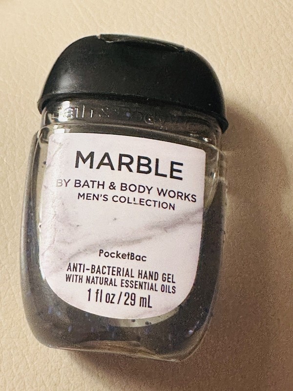 bath and body works mens collection hand sanitizer marble antibacterial 1 fl oz