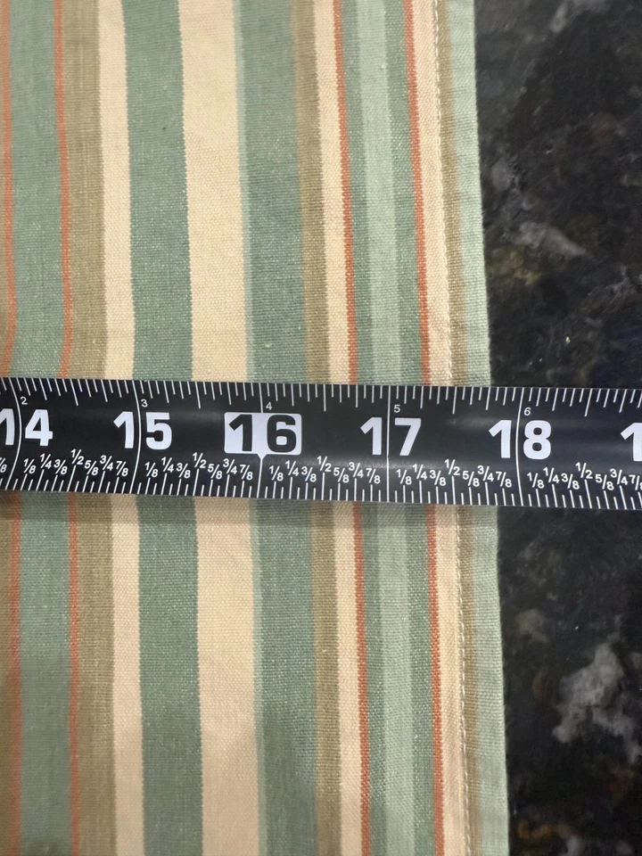 Juego de 4 toallas de té de cocina Park Designs verde beige a rayas 25x18 pulgadas Foto 3 de 4